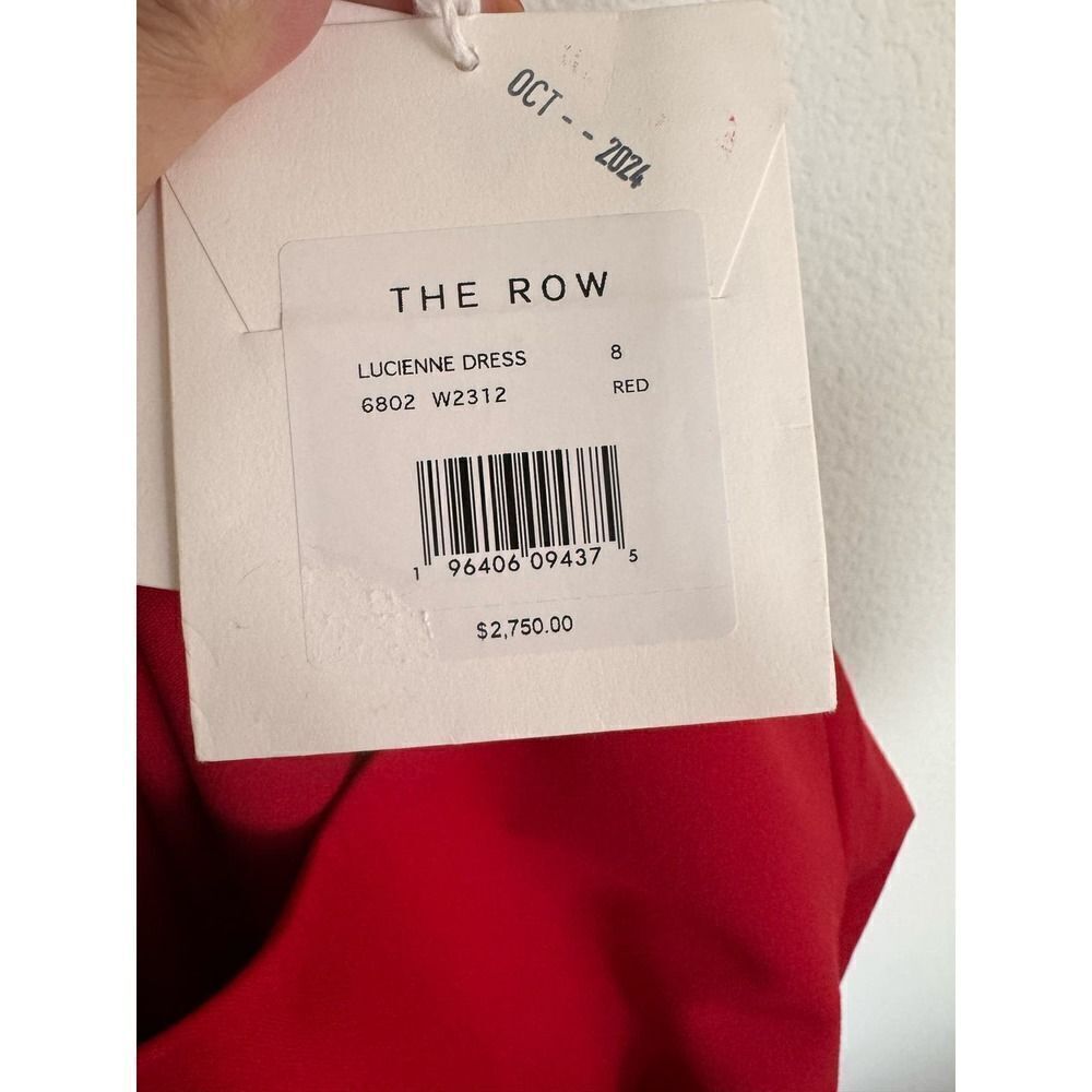 THE ROW Lucienne Wool Dress in Red US8 - Picture 11 of 12
